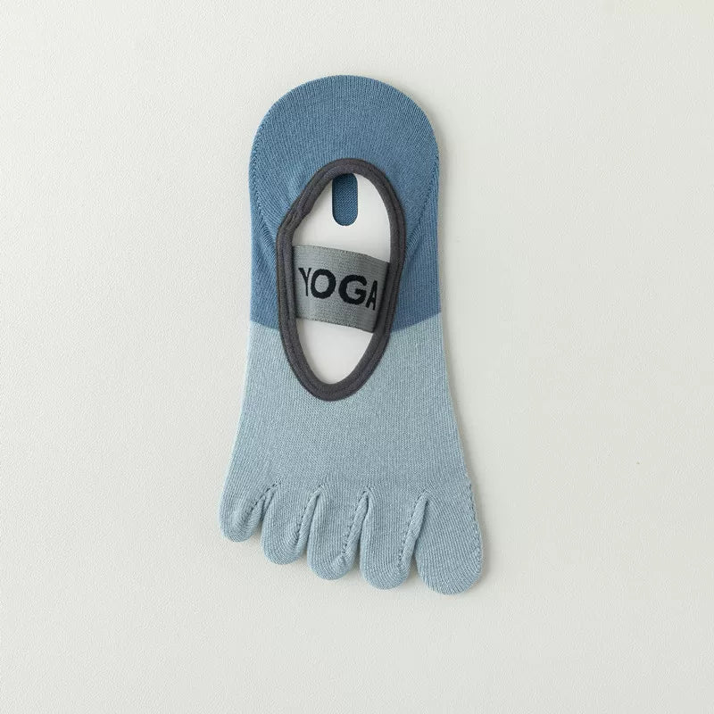 Porlsdn | Women’s Open-Heel Split-Toe Yoga Socks for Indoor Practice