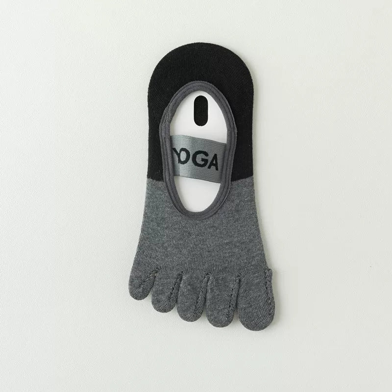 Porlsdn | Women’s Open-Heel Split-Toe Yoga Socks for Indoor Practice