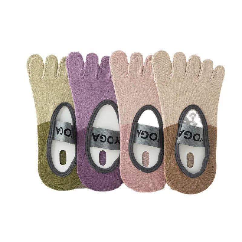 Porlsdn | Women’s Open-Heel Split-Toe Yoga Socks for Indoor Practice