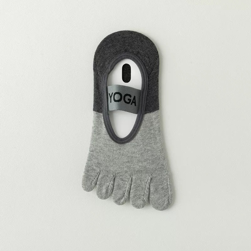 Porlsdn | Women’s Open-Heel Split-Toe Yoga Socks for Indoor Practice