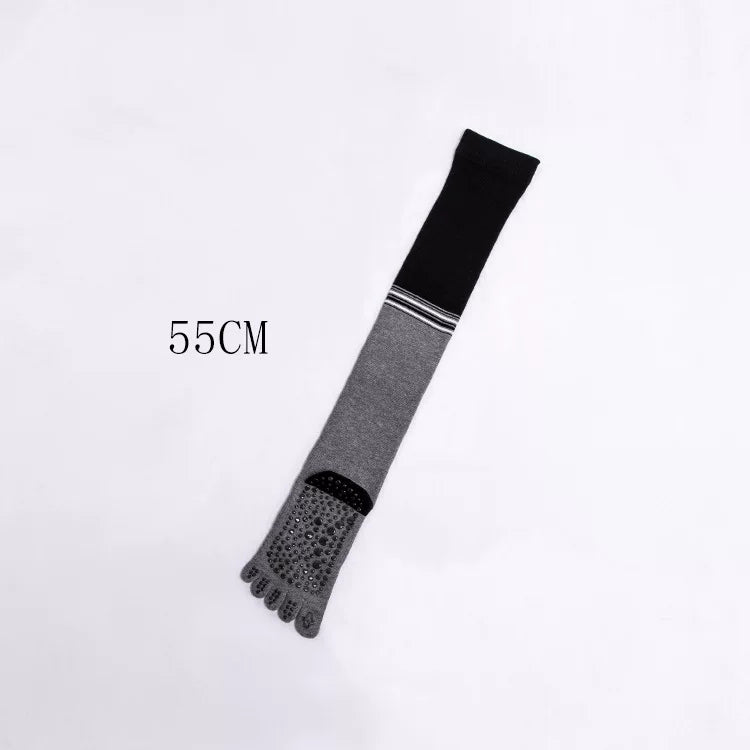 Porlsdn | Women’s Five-Finger Knee-Length Yoga Socks for Indoor Practice
