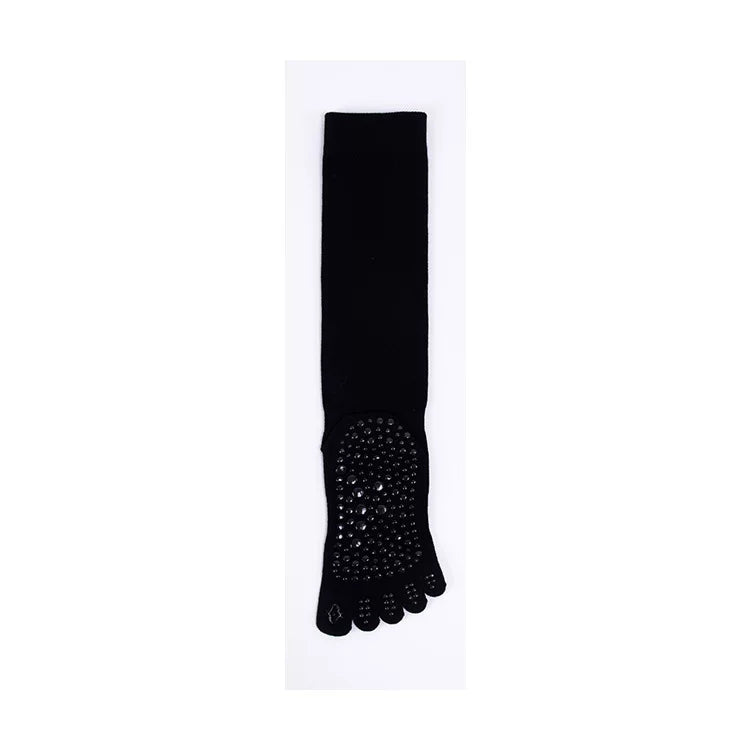 Porlsdn | Women’s Five-Finger Knee-Length Yoga Socks for Indoor Practice