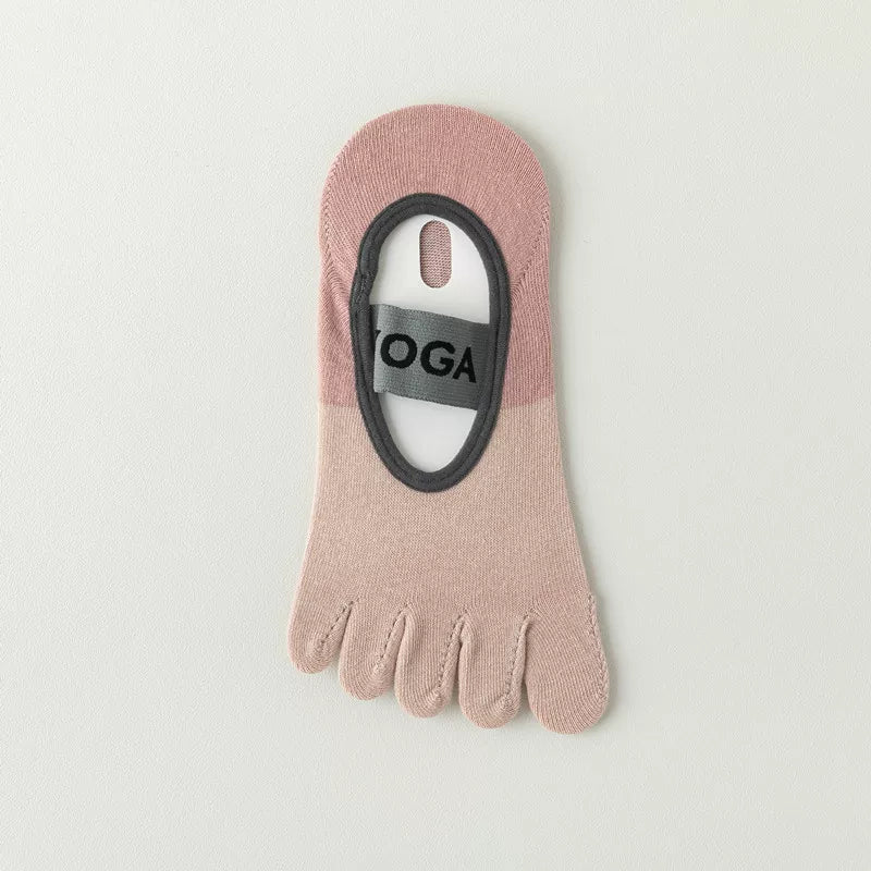 Porlsdn | Women’s Open-Heel Split-Toe Yoga Socks for Indoor Practice